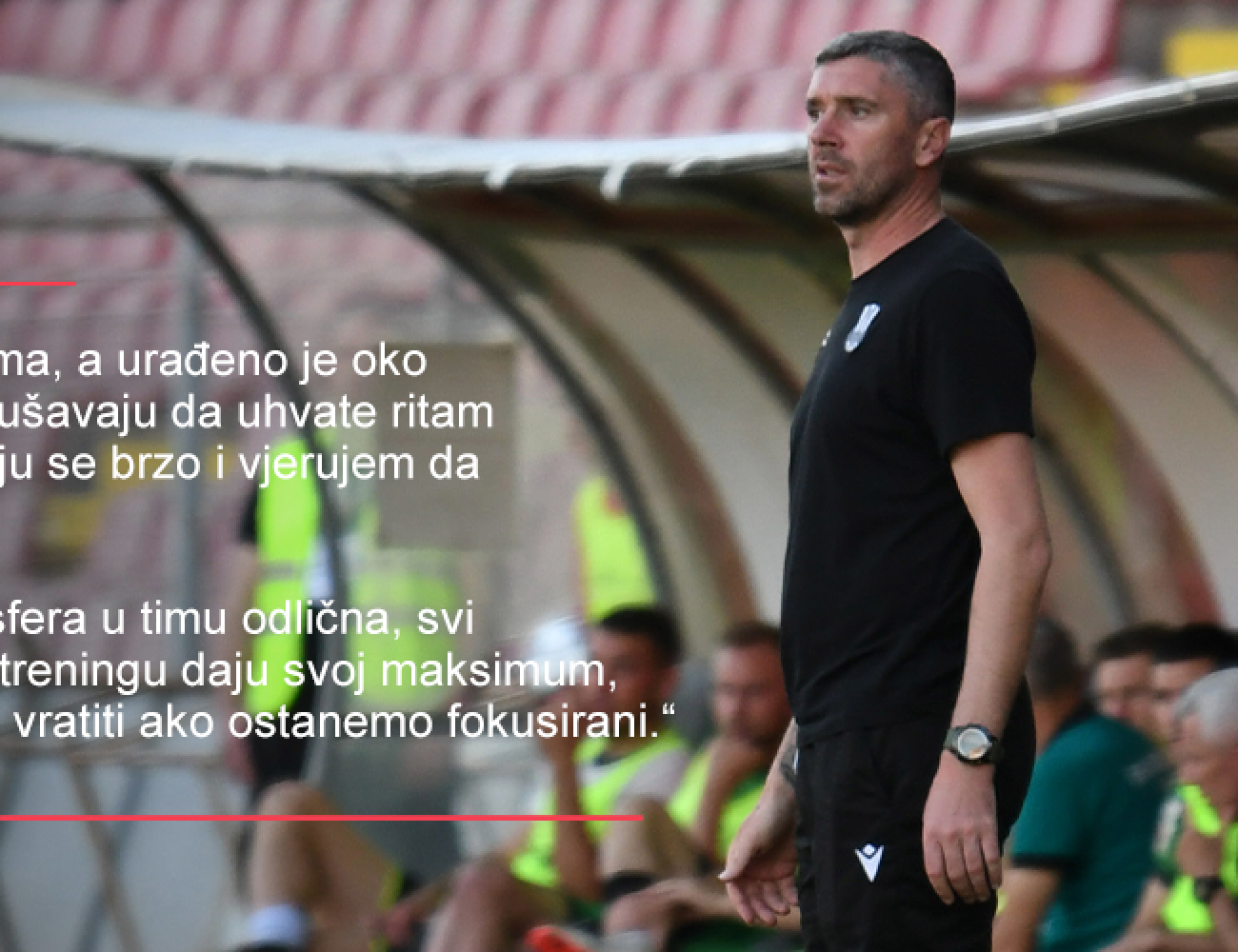 Dario Damjanović izjava pred utakmicu web